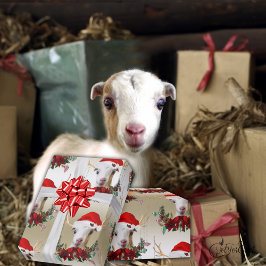 Papel De Regalo Navidades de cabra adorables niños de LaMancha en 