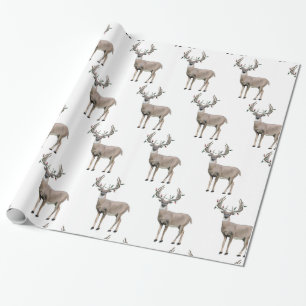 Papel De Regalo Navidades de cacería de venados Antlers envolver 
