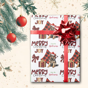 Papel De Regalo Navidades de cachorros de pastor de pastor alemán 