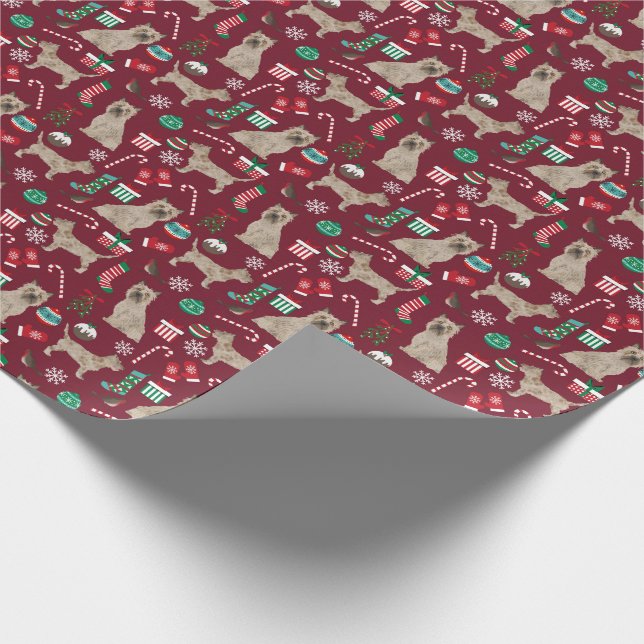 Papel De Regalo Navidades de Cairn Terrier (Esquina)
