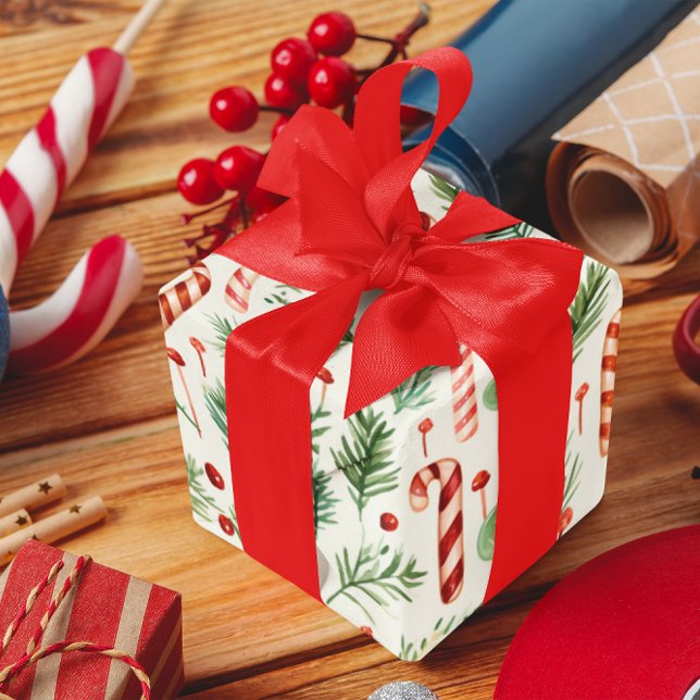 Papel De Regalo Navidades de Candy Canes Dulces y Cutes (Subido por el creador)