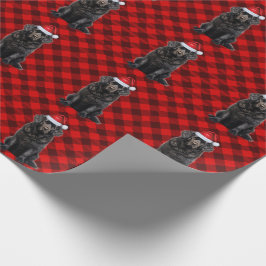 Papel De Regalo Navidades de caninos de Terranova y festividades r