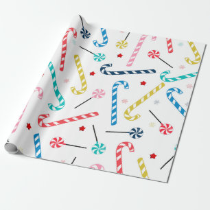 Papel De Regalo Navidades de caramelos de colores