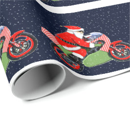Papel De Regalo Navidades de Carreras de Motocross