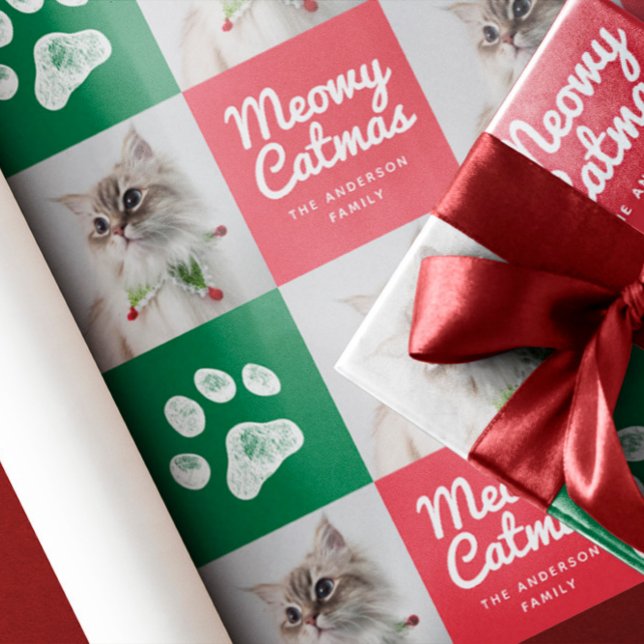 Papel De Regalo Navidades de Cat Photo Cute Paw (Subido por el creador)