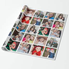 Papel De Regalo Navidades de Collage de fotos personalizados perso