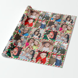 Papel De Regalo Navidades de Collage de fotos personalizados perso