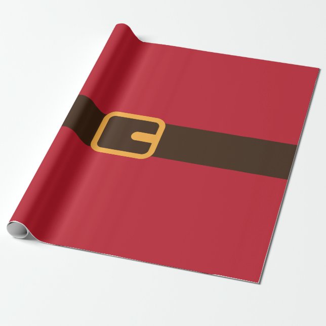 Papel De Regalo Navidades de color marrón rojo (Desenrollado)