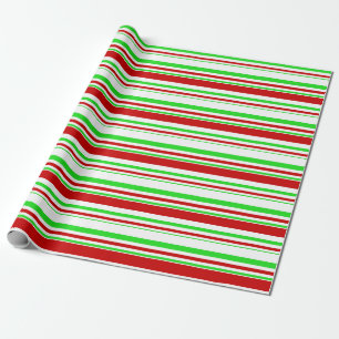 Papel De Regalo Navidades de colores rojos, blancos, verdes divert