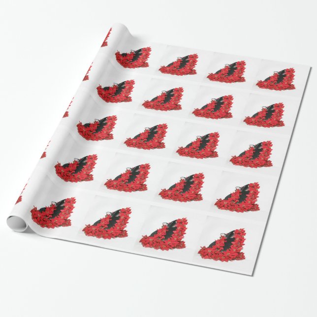 Papel De Regalo Navidades de conejo conejo negro (Desenrollado)