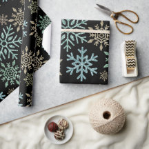 Navidades de copo de nieve Oro verde