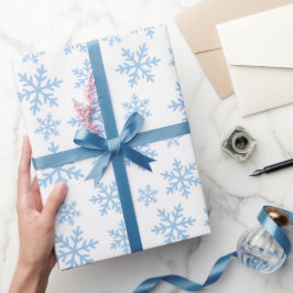 Papel De Regalo Navidades de copos de nieve escarlatados Presente