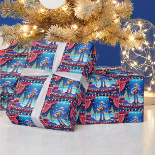 Papel De Regalo Navidades de Cowboy Country Singer