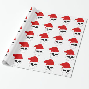 Papel De Regalo navidades de cráneo de gótico