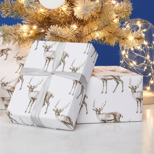 Papel De Regalo Navidades de Cream Rústico (Vacaciones)