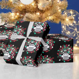 Papel De Regalo Navidades de cuarentena decorados Máscara de patóg