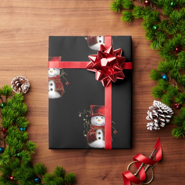 Papel De Regalo Navidades de cuestas Snowmen (Subido por el creador)