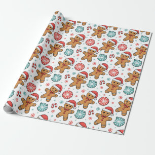 Papel De Regalo Navidades de Cuta Gingerbread