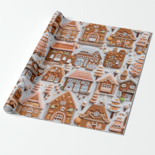 Papel De Regalo Navidades de Cute Gingerbread