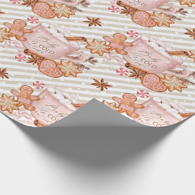 Papel De Regalo Navidades de Cute Gingerbread (Esquina)