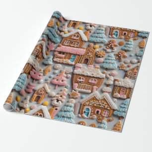 Papel De Regalo Navidades de Cute Gingerbread