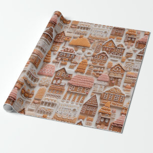 Papel De Regalo Navidades de Cute Gingerbread