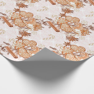 Papel De Regalo Navidades de Cute Gingerbread