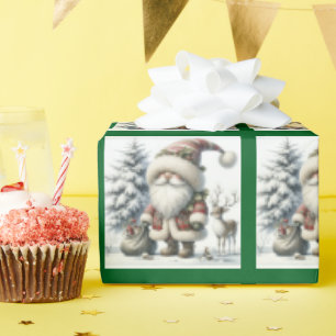 Papel De Regalo Navidades de Cute Gnome Santa