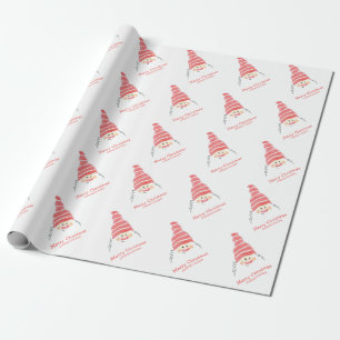 Papel De Regalo Navidades de Cute Gnome Santa Claus