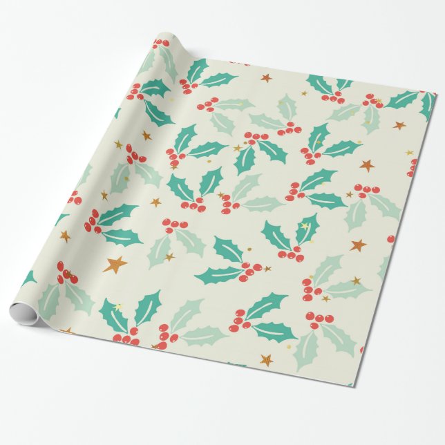 Papel De Regalo Navidades de Cute Mistletoe (Desenrollado)