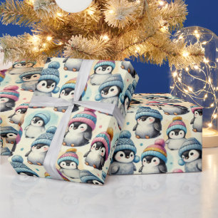 Papel De Regalo Navidades de Cute Penguin