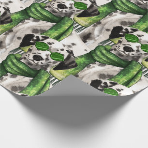 Papel De Regalo Navidades de Dalmacia con patrones de Dog Lover