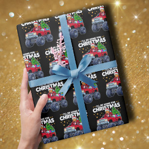 Papel De Regalo Navidades de Donald Trump   Estaré en casa para Na