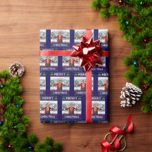 Papel De Regalo Navidades de Donald Trump graciosos Santa Hat