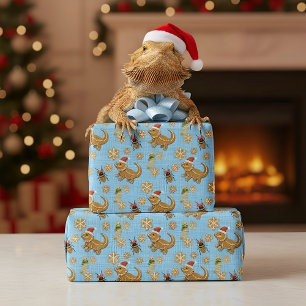 Papel De Regalo Navidades de Dragón con Pan de Gingerbread