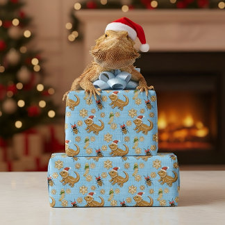Papel De Regalo Navidades de Dragón con Pan de Gingerbread