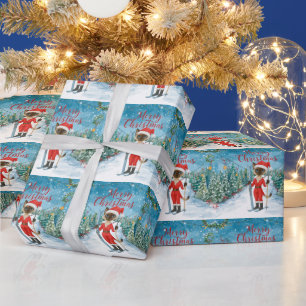 Papel De Regalo Navidades de esquí Siamese CatLovers vacaciones de