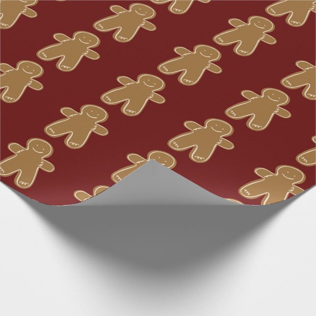 Papel De Regalo Navidades de feriado de pan de jengibre (Esquina)