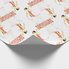 Papel De Regalo navidades de Flapper de los años 20