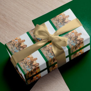 Papel De Regalo Navidades de fotografía de familia personalizado a