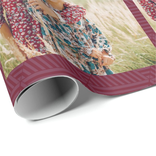 Papel De Regalo Navidades de fotografía de impresión geométrica de (Esquina del rollo)