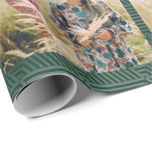 Papel De Regalo Navidades de fotografía de impresión geométrica ve