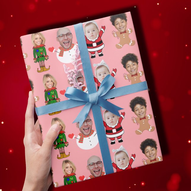 Papel De Regalo Navidades de fotografía de la familia Personalizad (Subido por el creador)