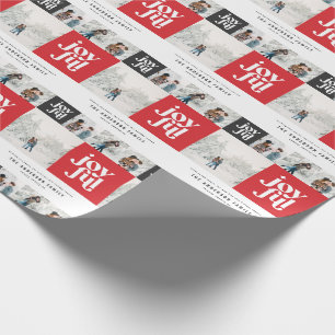 Papel De Regalo Navidades de fotografía de tipografía geométrica y