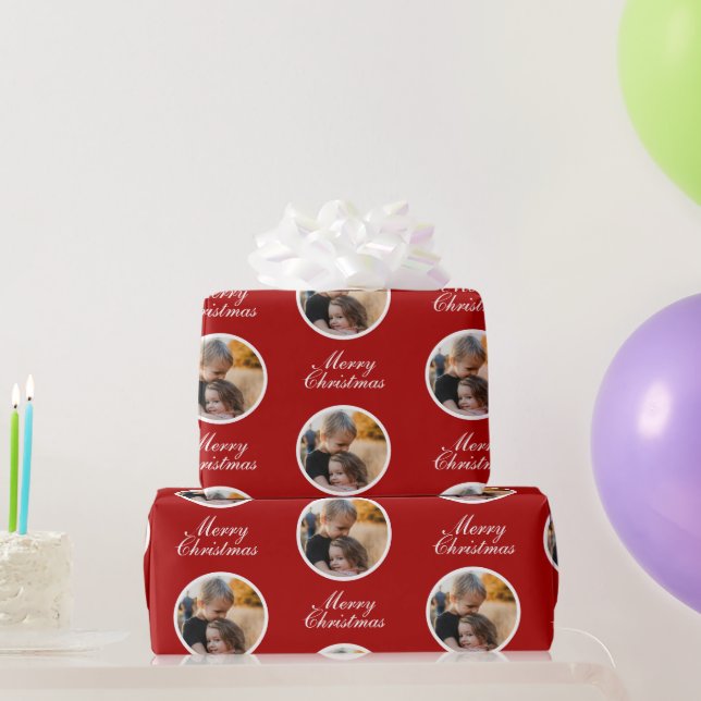 Papel De Regalo Navidades de fotografía modernos (Regalos de fiesta)