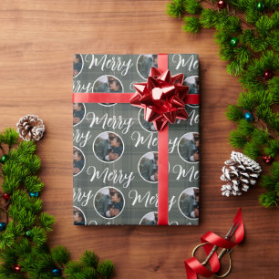 Papel De Regalo Navidades de fotografía personalizado Feliz Navida