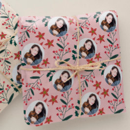 Papel De Regalo Navidades de fotos rosadas de época