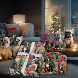 Papel De Regalo Navidades de Frenchie Wonderland