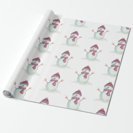 Papel De Regalo Navidades de Fun Snowman