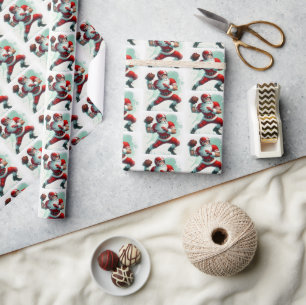 Papel De Regalo Navidades de Fútbol de Santa Elena